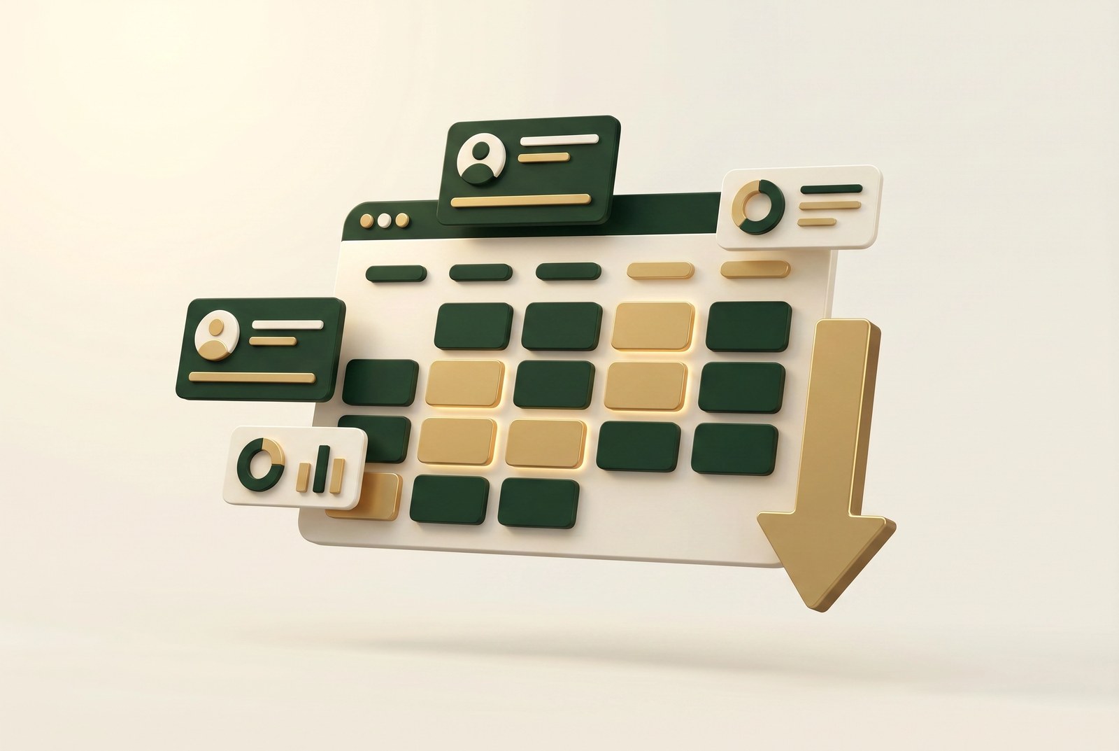 A filling appointment calendar and a falling cost-per-lead from Meta ad campaigns